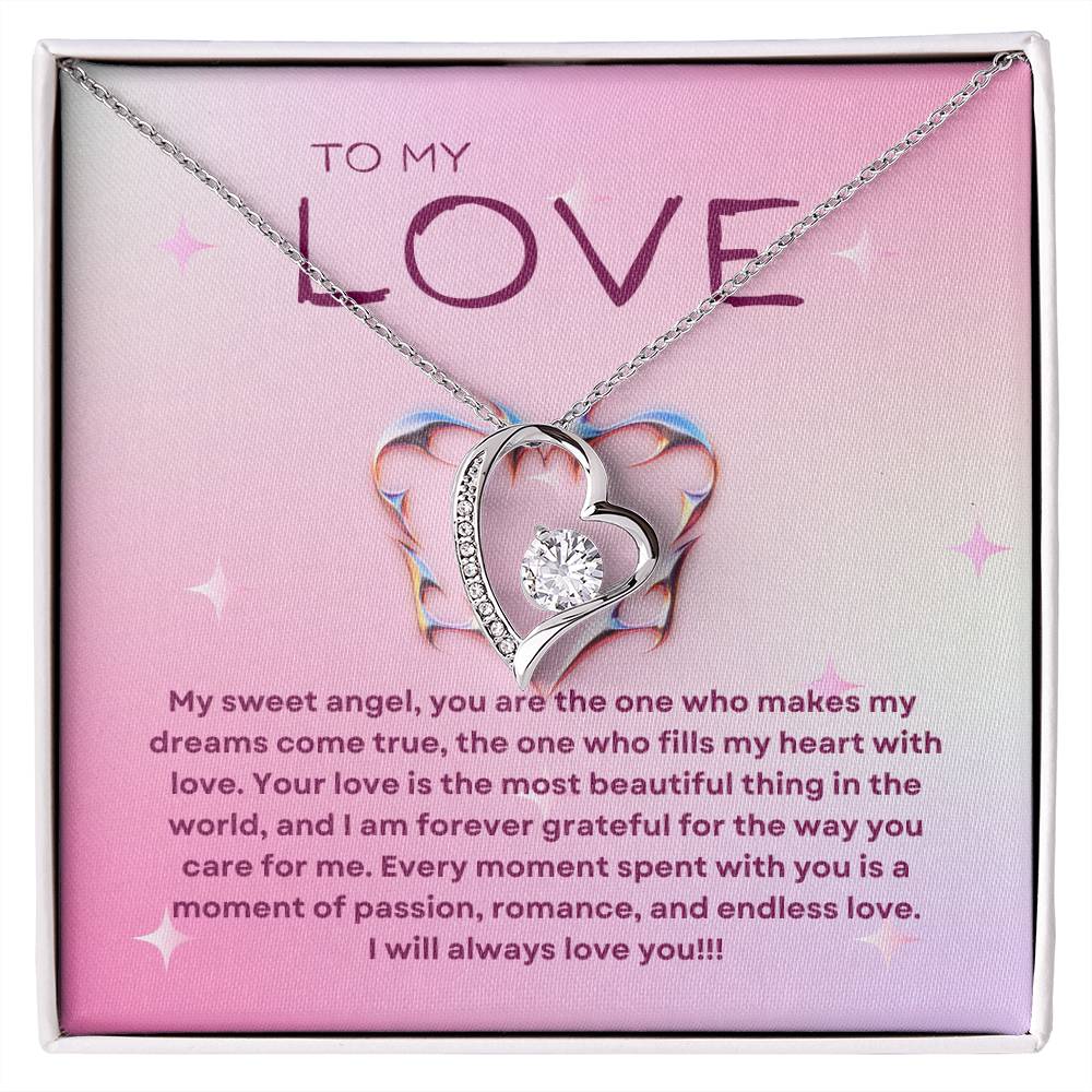 To My Love | Ethereal Affection Necklace: Forever Love Pendant for Her 💓🌠💍