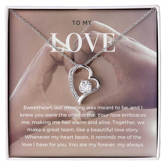 To My Love | Enchanted Affection Pendant Necklace: Captivating Love Keepsake 💞🌬️💖