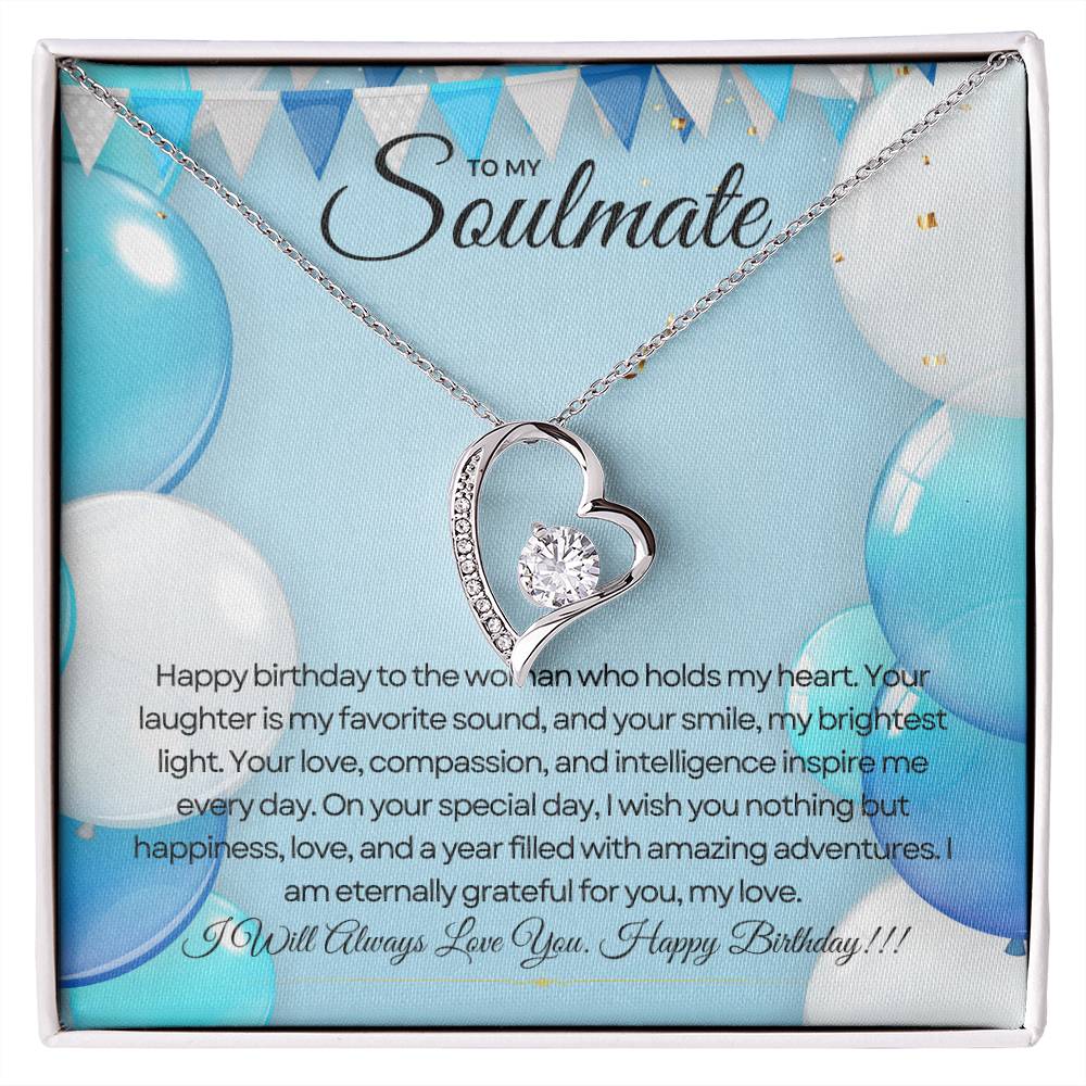 To My Love For Birthday | Joyful Heart Birthday Necklace 🎂💖🎁