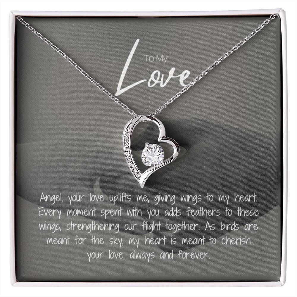 To My Love | Gleaming Forever Love Necklace: Mesmerizing Token of Everlasting Devotion 💍💖🔗