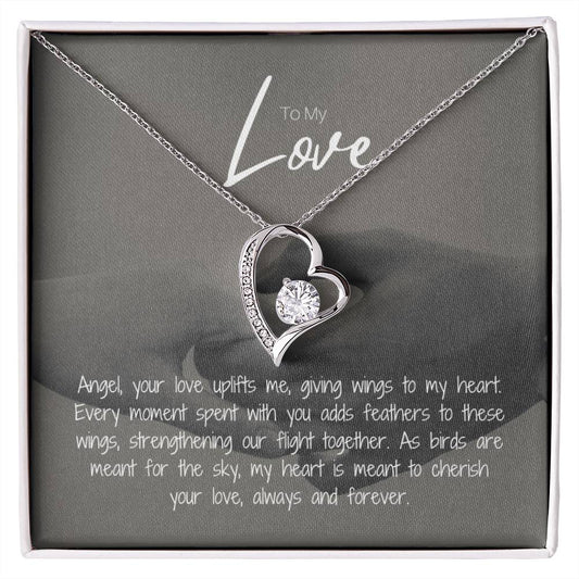 To My Love | Gleaming Forever Love Necklace: Mesmerizing Token of Everlasting Devotion 💍💖🔗