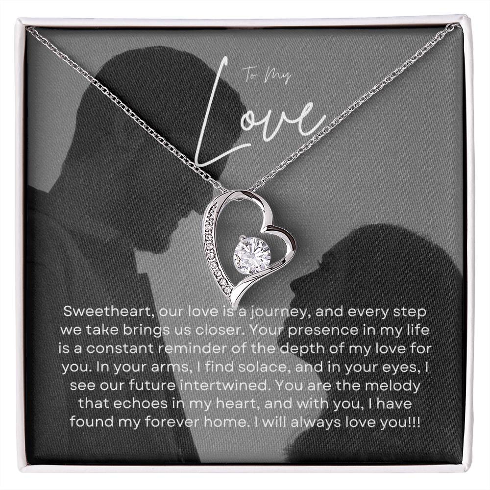 To My Love | Sparkling Forever Love Charm Necklace: Brilliant Gift for Her  💞🍬💍