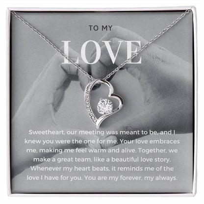 To My Love | Delicate Love Knot Pendant Necklace: Subtle Expression of Eternal Love 💖⌛️💕