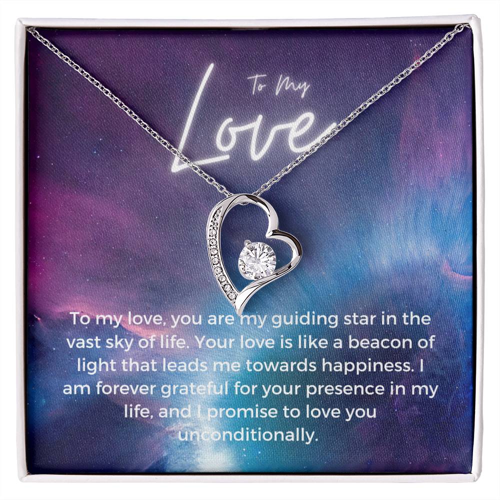 To My Love | Timeless Forever Love Necklace: Eternal Token of Endearment 💛💖⌛️