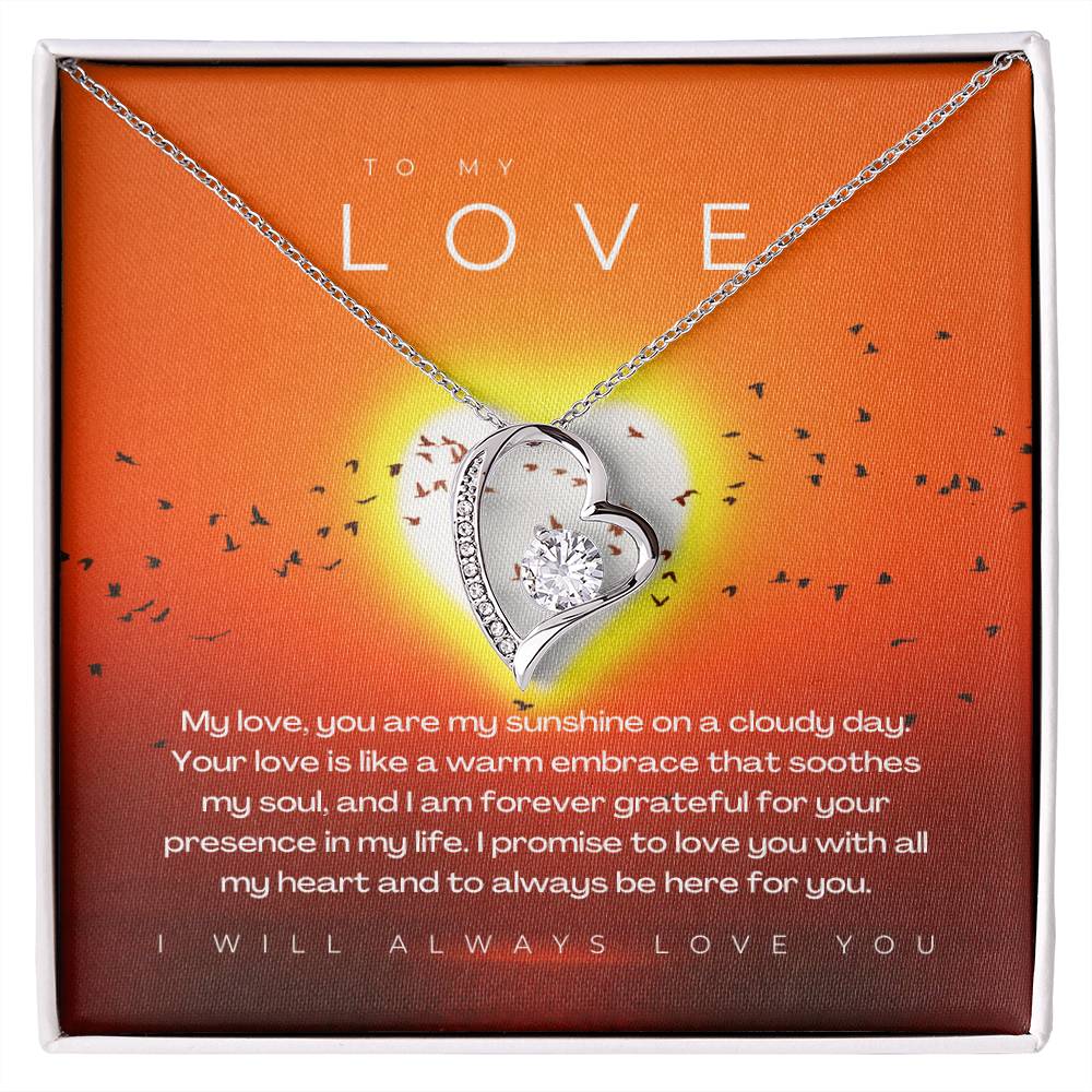 To My Love | Brilliant Affection Necklace: Radiant Forever Love Pendant  💞💍✨