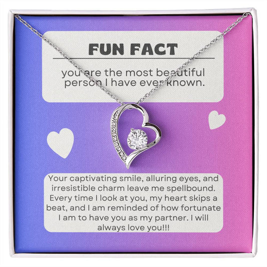 Gleaming Forever Love Pendant Necklace: Mesmerizing Symbol of Eternal Love 💞🌟💎
