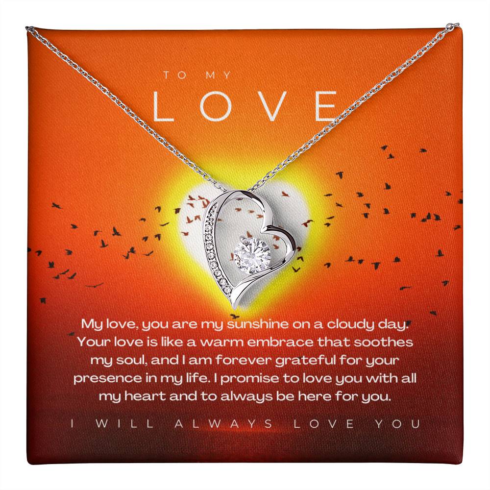 To My Love | Brilliant Affection Necklace: Radiant Forever Love Pendant  💞💍✨