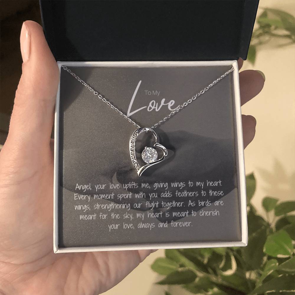 To My Love | Gleaming Forever Love Necklace: Mesmerizing Token of Everlasting Devotion 💍💖🔗