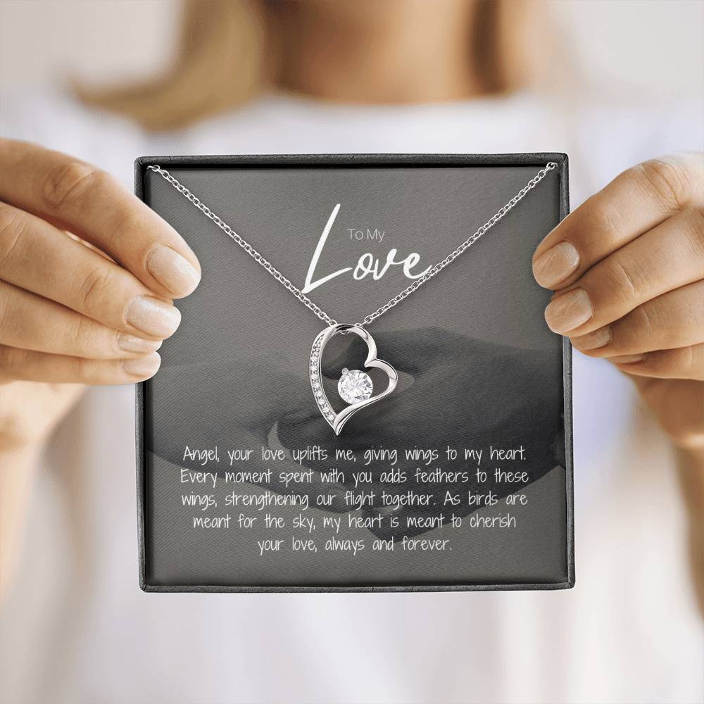 To My Love | Gleaming Forever Love Necklace: Mesmerizing Token of Everlasting Devotion 💍💖🔗