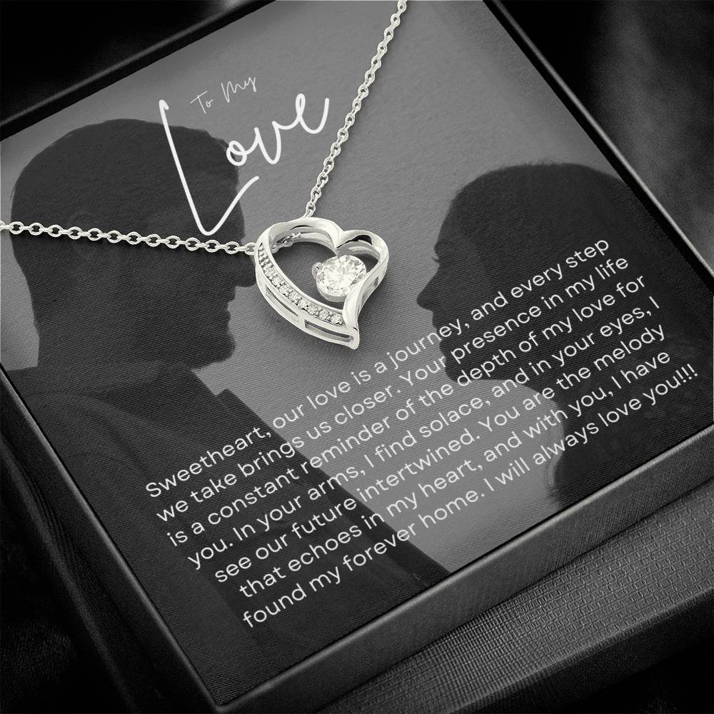 To My Love | Sparkling Forever Love Charm Necklace: Brilliant Gift for Her  💞🍬💍