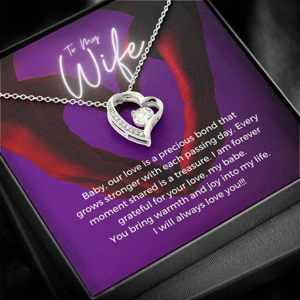 To My Wife | Timeless Charm Necklace: Forever Love Pendant for Her 💕🕊️💍