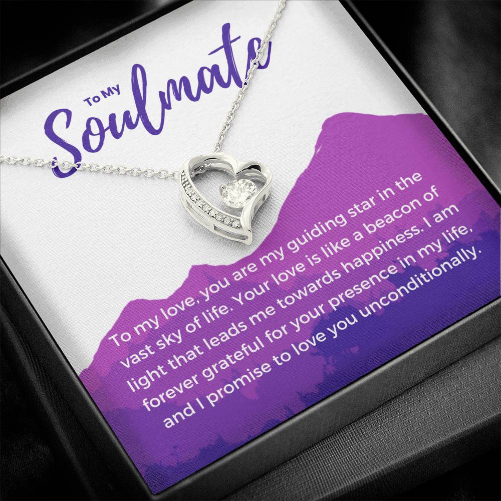 To My Soulmate | Eternal Connection Necklace: Forever Love Pendant for Her ⌛️💖🔗