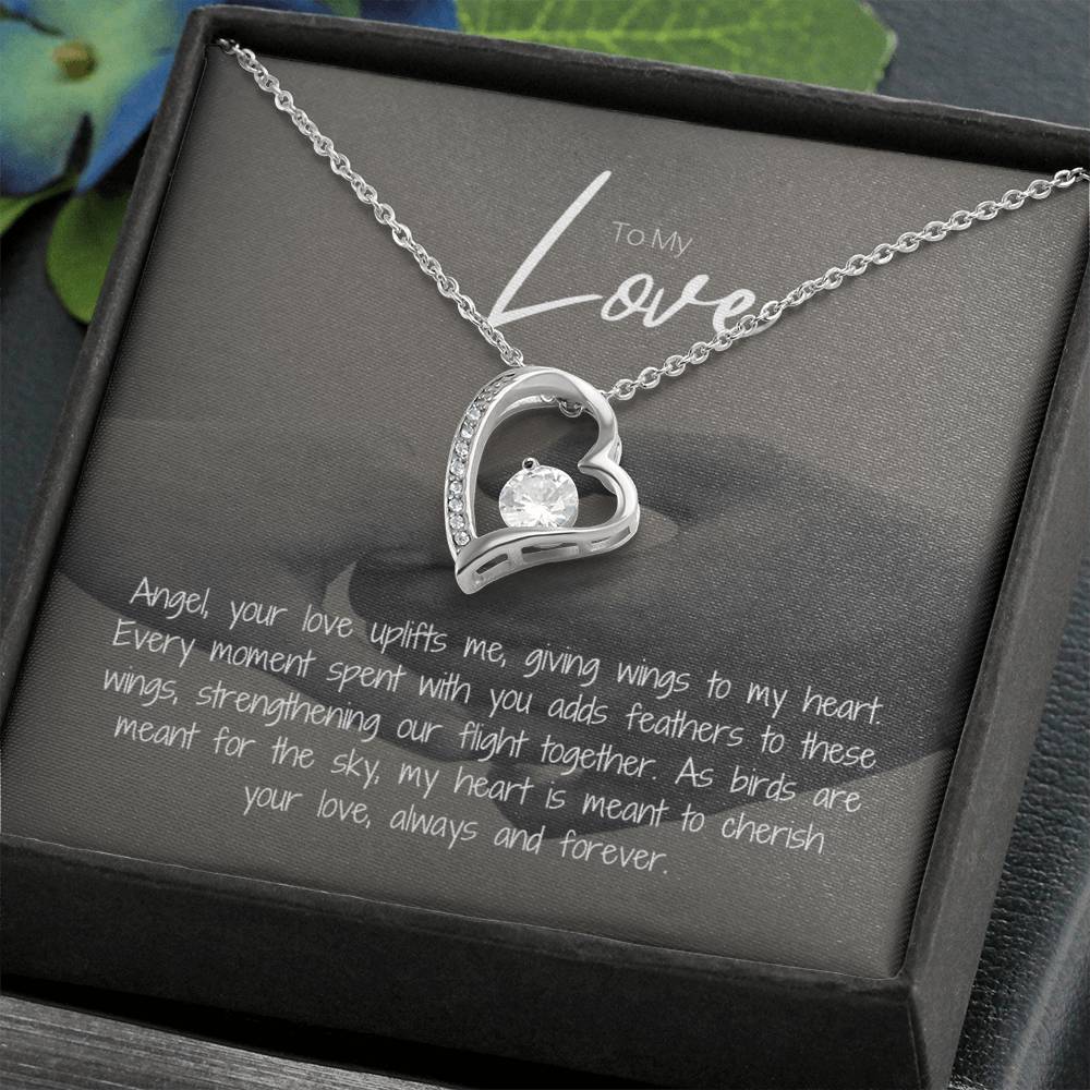 To My Love | Gleaming Forever Love Necklace: Mesmerizing Token of Everlasting Devotion 💍💖🔗