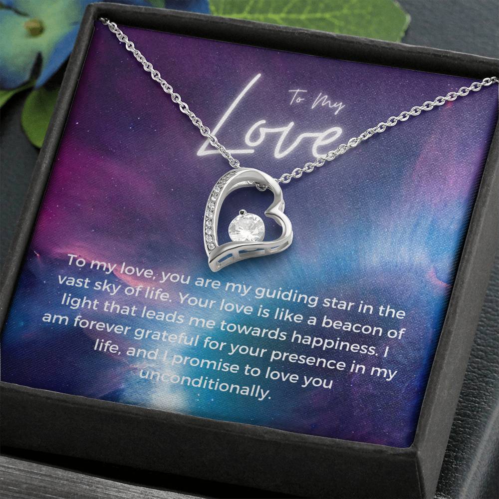 To My Love | Timeless Forever Love Necklace: Eternal Token of Endearment 💛💖⌛️