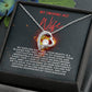 To My Wife | Enduring Devotion Pendant Necklace: Everlasting Love and Commitment 💖⌛️🔒