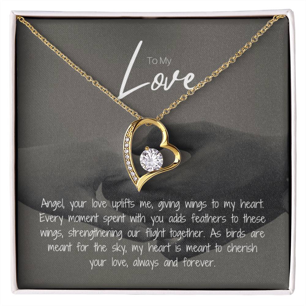 To My Love | Gleaming Forever Love Necklace: Mesmerizing Token of Everlasting Devotion 💍💖🔗