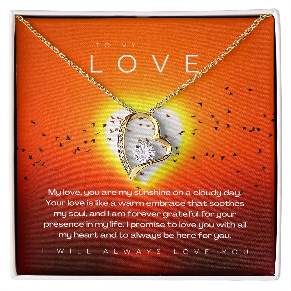 To My Love | Brilliant Affection Necklace: Radiant Forever Love Pendant  💞💍✨