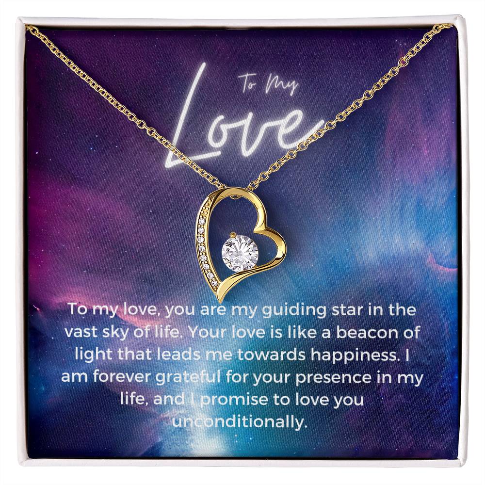 To My Love | Timeless Forever Love Necklace: Eternal Token of Endearment 💛💖⌛️