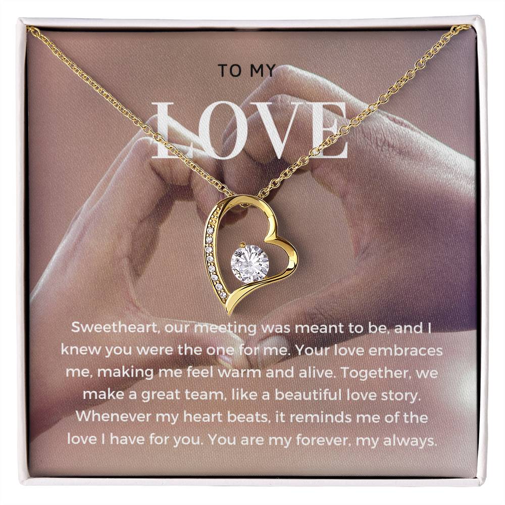 To My Love | Enchanted Affection Pendant Necklace: Captivating Love Keepsake 💞🌬️💖