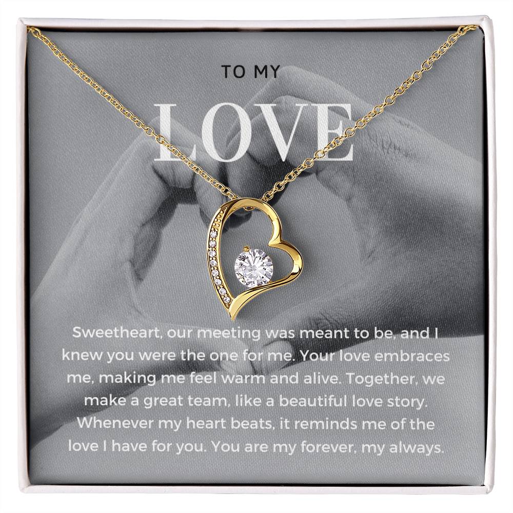 To My Love | Delicate Love Knot Pendant Necklace: Subtle Expression of Eternal Love 💖⌛️💕