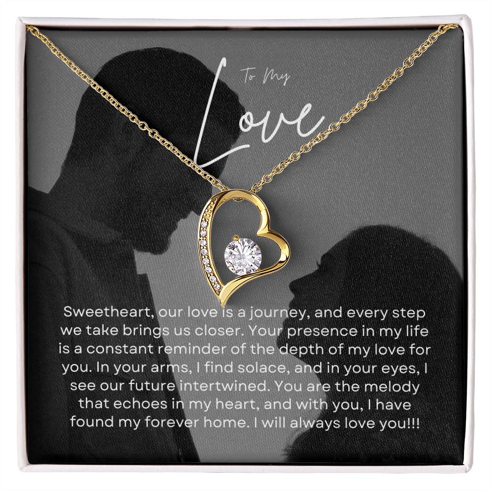 To My Love | Sparkling Forever Love Charm Necklace: Brilliant Gift for Her  💞🍬💍