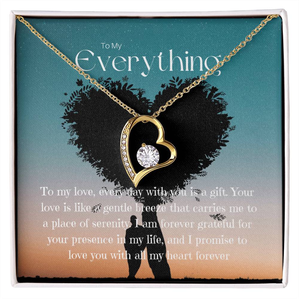 To My Everything | Eternal Connection Necklace: Forever Love Pendant for Her ⌛️💖🔗