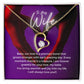 To My Wife | Timeless Charm Necklace: Forever Love Pendant for Her 💕🕊️💍