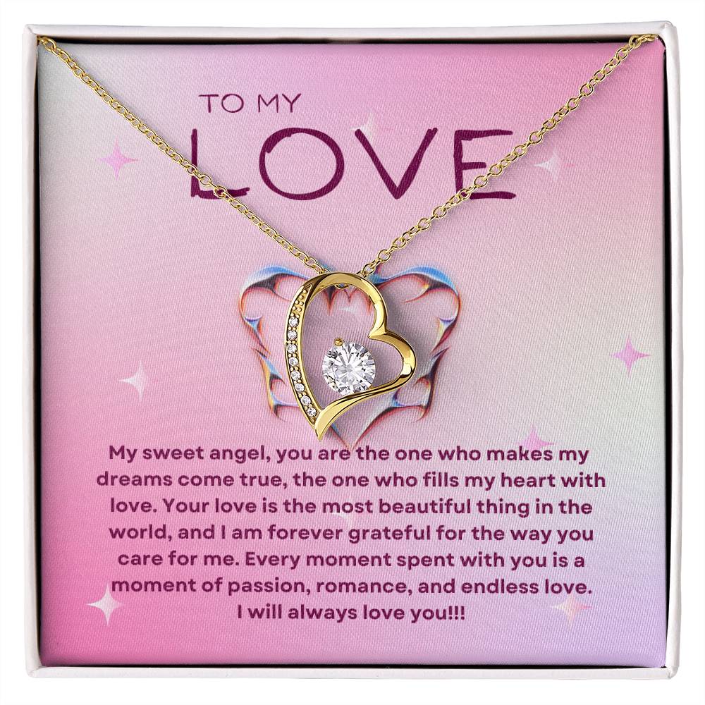 To My Love | Ethereal Affection Necklace: Forever Love Pendant for Her 💓🌠💍