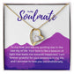 To My Soulmate | Eternal Connection Necklace: Forever Love Pendant for Her ⌛️💖🔗