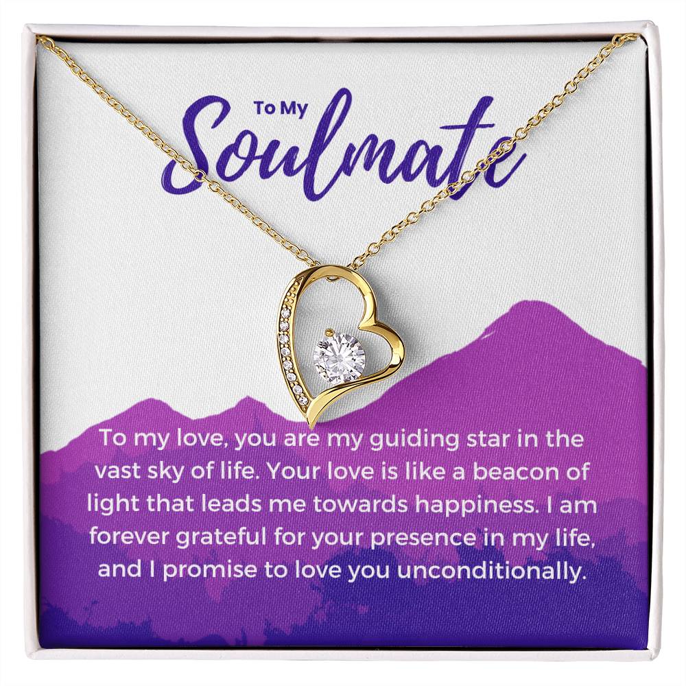 To My Soulmate | Eternal Connection Necklace: Forever Love Pendant for Her ⌛️💖🔗