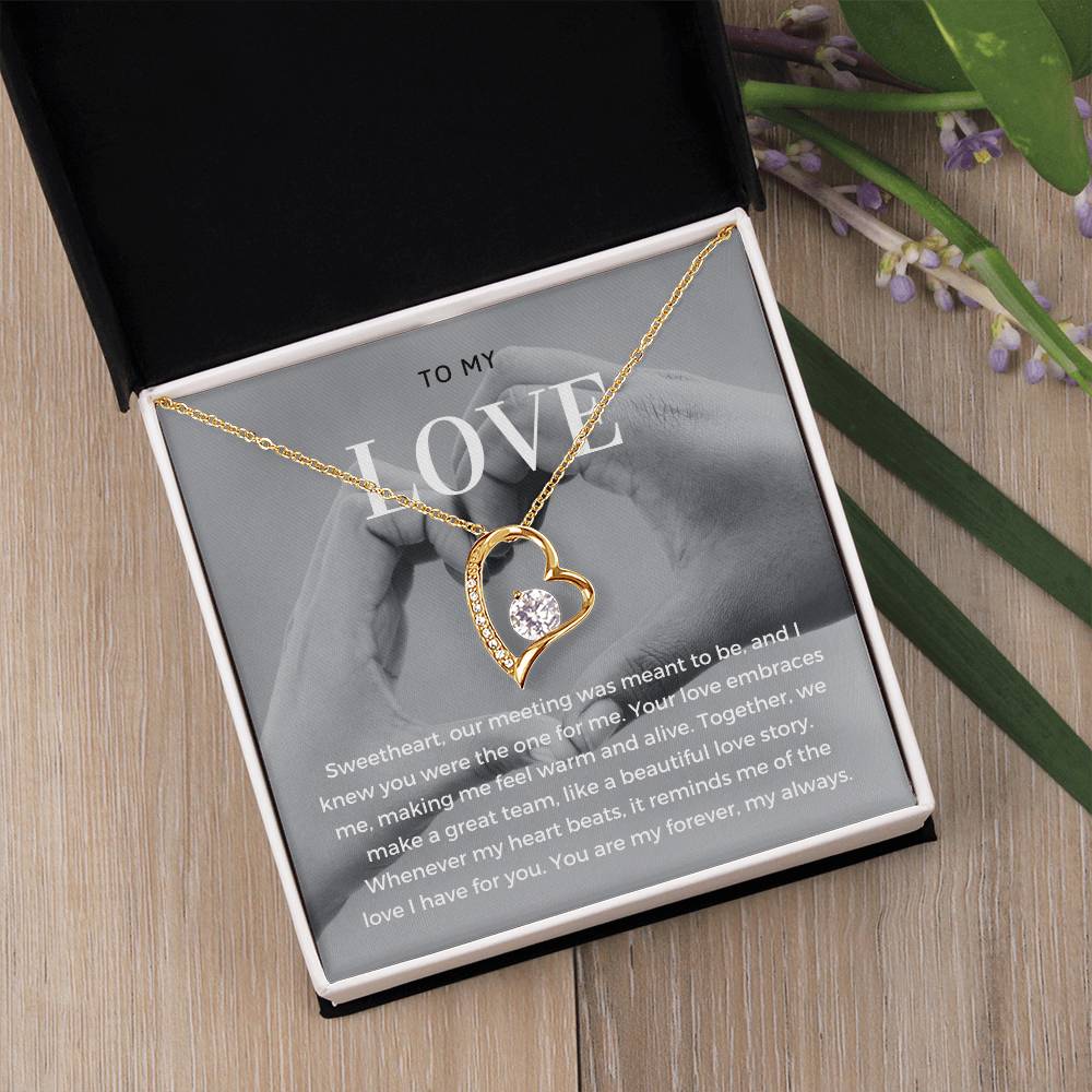 To My Love | Delicate Love Knot Pendant Necklace: Subtle Expression of Eternal Love 💖⌛️💕