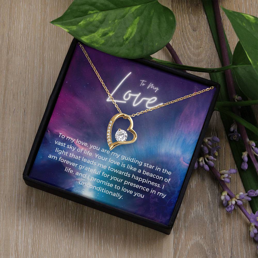 To My Love | Timeless Forever Love Necklace: Eternal Token of Endearment 💛💖⌛️