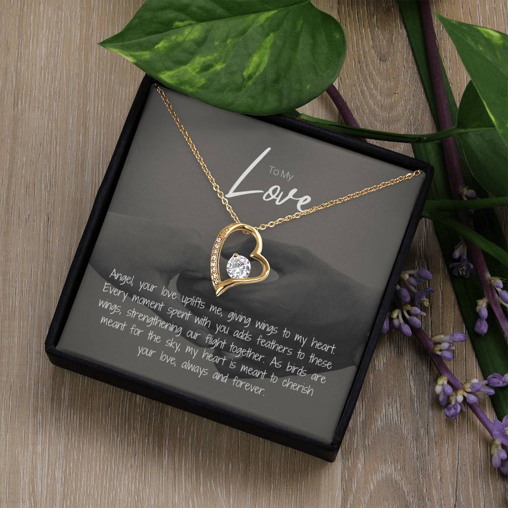 To My Love | Gleaming Forever Love Necklace: Mesmerizing Token of Everlasting Devotion 💍💖🔗