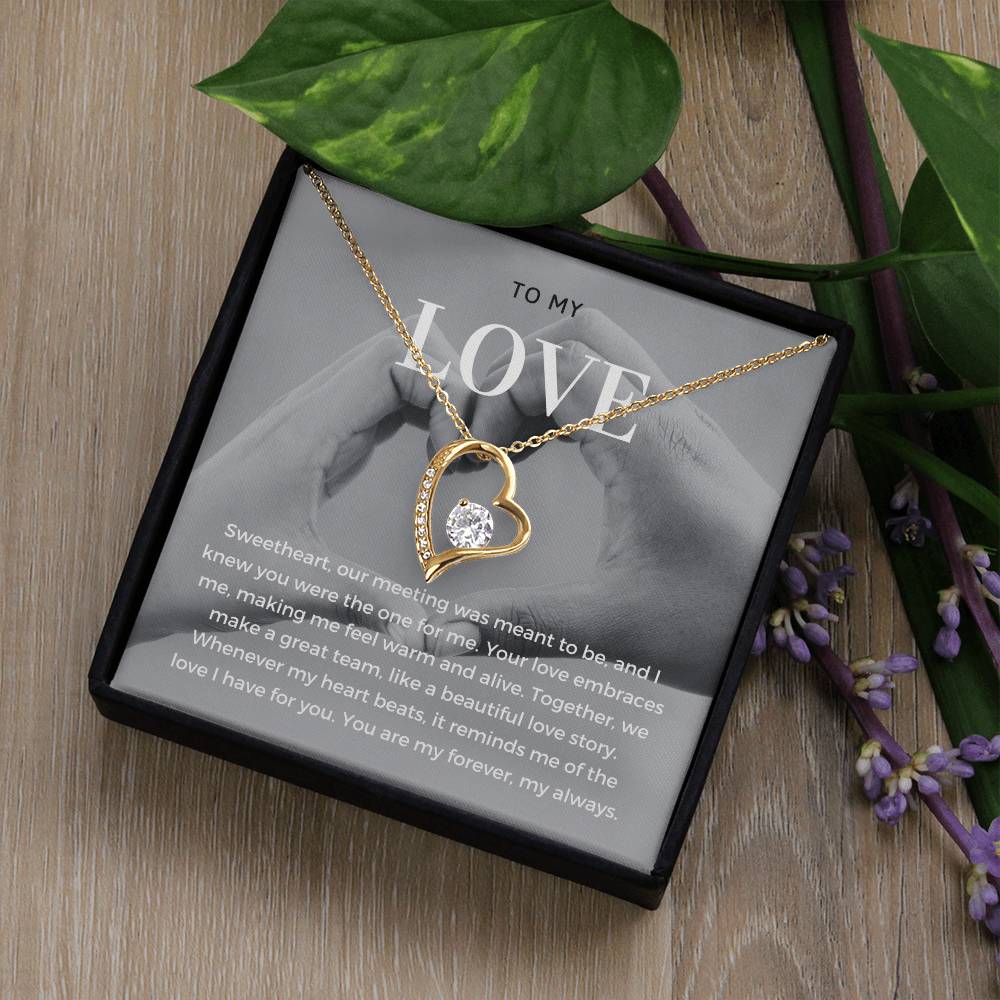 To My Love | Delicate Love Knot Pendant Necklace: Subtle Expression of Eternal Love 💖⌛️💕