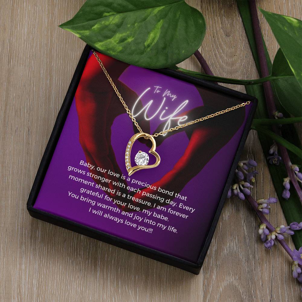 To My Wife | Timeless Charm Necklace: Forever Love Pendant for Her 💕🕊️💍