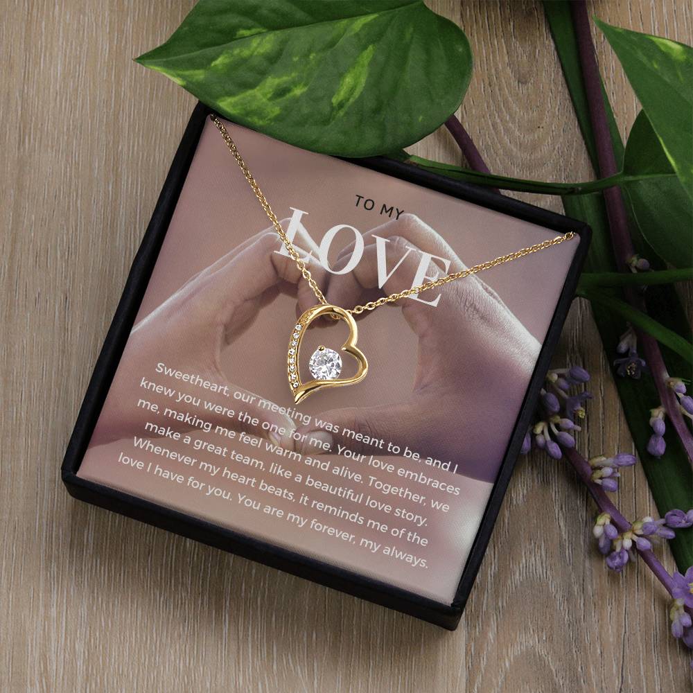 To My Love | Enchanted Affection Pendant Necklace: Captivating Love Keepsake 💞🌬️💖