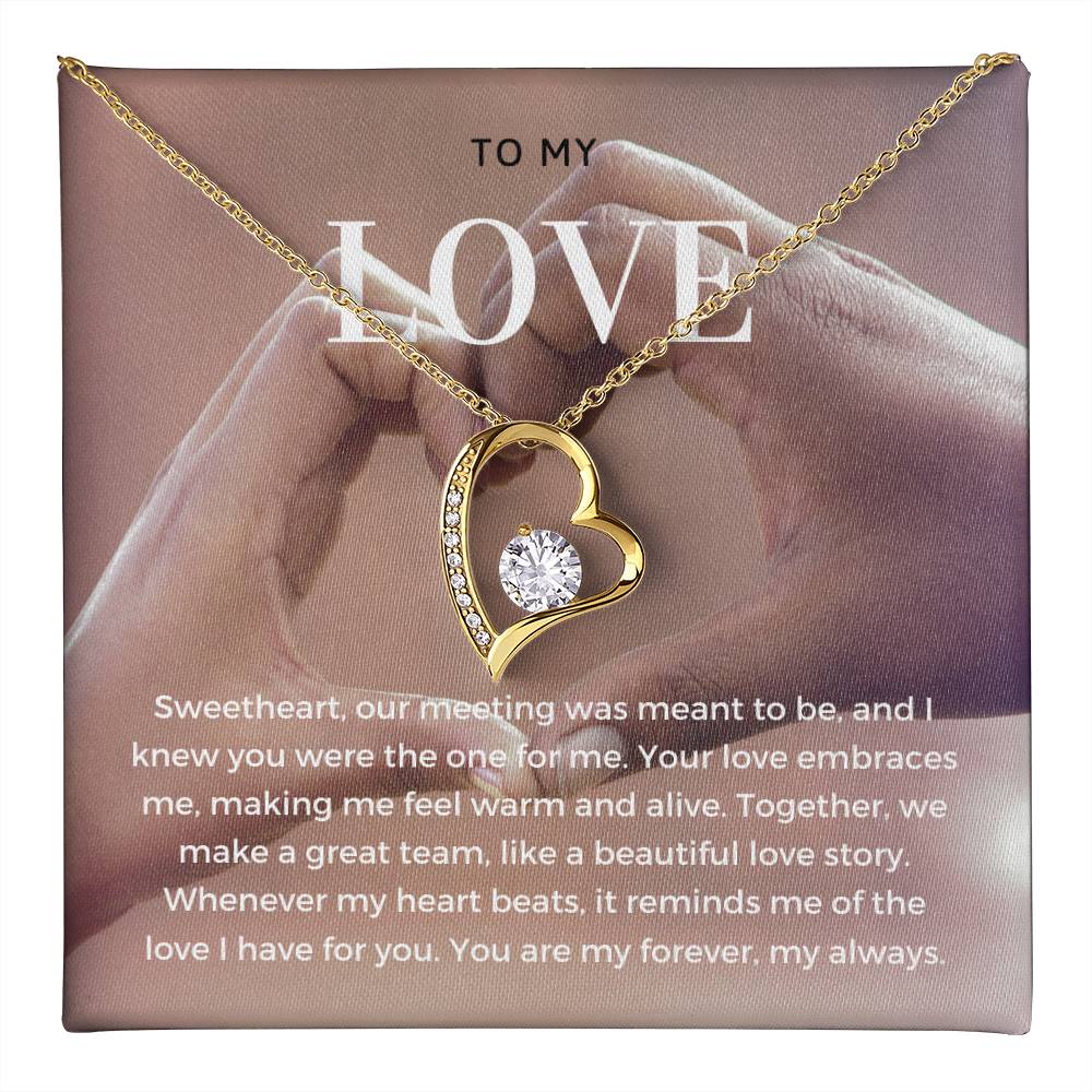 To My Love | Enchanted Affection Pendant Necklace: Captivating Love Keepsake 💞🌬️💖