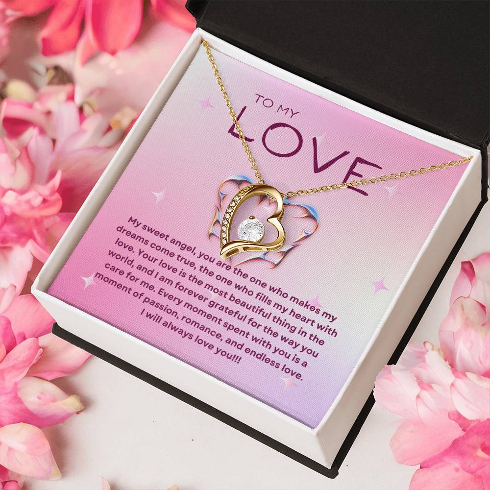 To My Love | Ethereal Affection Necklace: Forever Love Pendant for Her 💓🌠💍