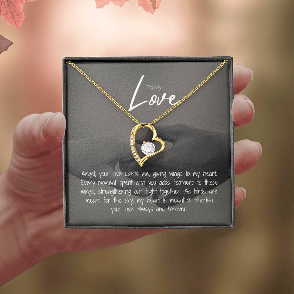 To My Love | Gleaming Forever Love Necklace: Mesmerizing Token of Everlasting Devotion 💍💖🔗