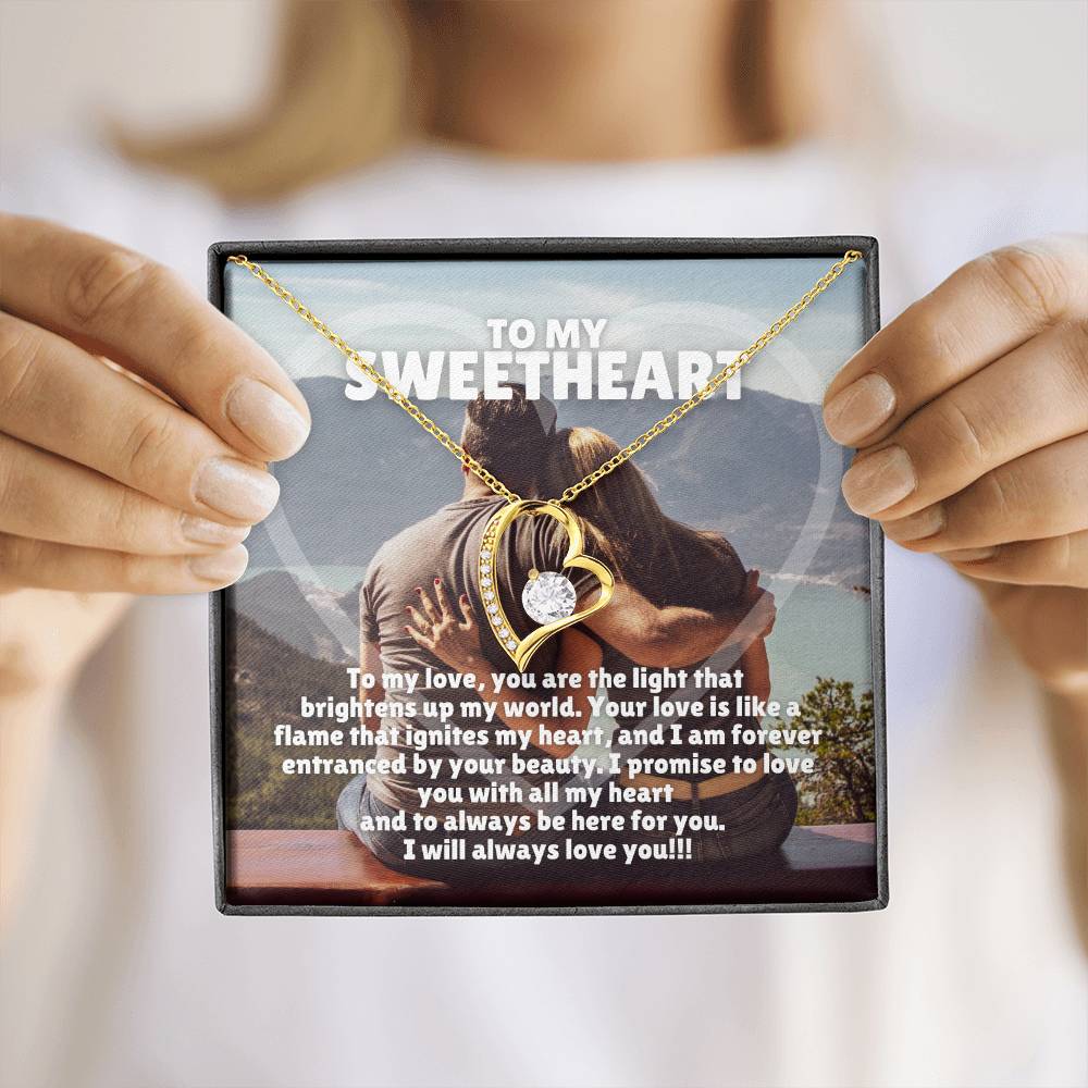 To My Sweetheart | Eternal Devotion Necklace: Timeless Expression of Forever Love 💕✨💎
