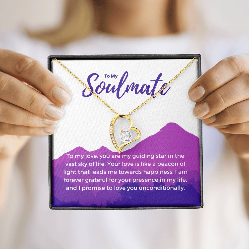 To My Soulmate | Eternal Connection Necklace: Forever Love Pendant for Her ⌛️💖🔗