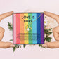 Love Is Love | Radiant Forever Love Necklace: Brilliant Keepsake of Enduring Affection 💞🌈🎁