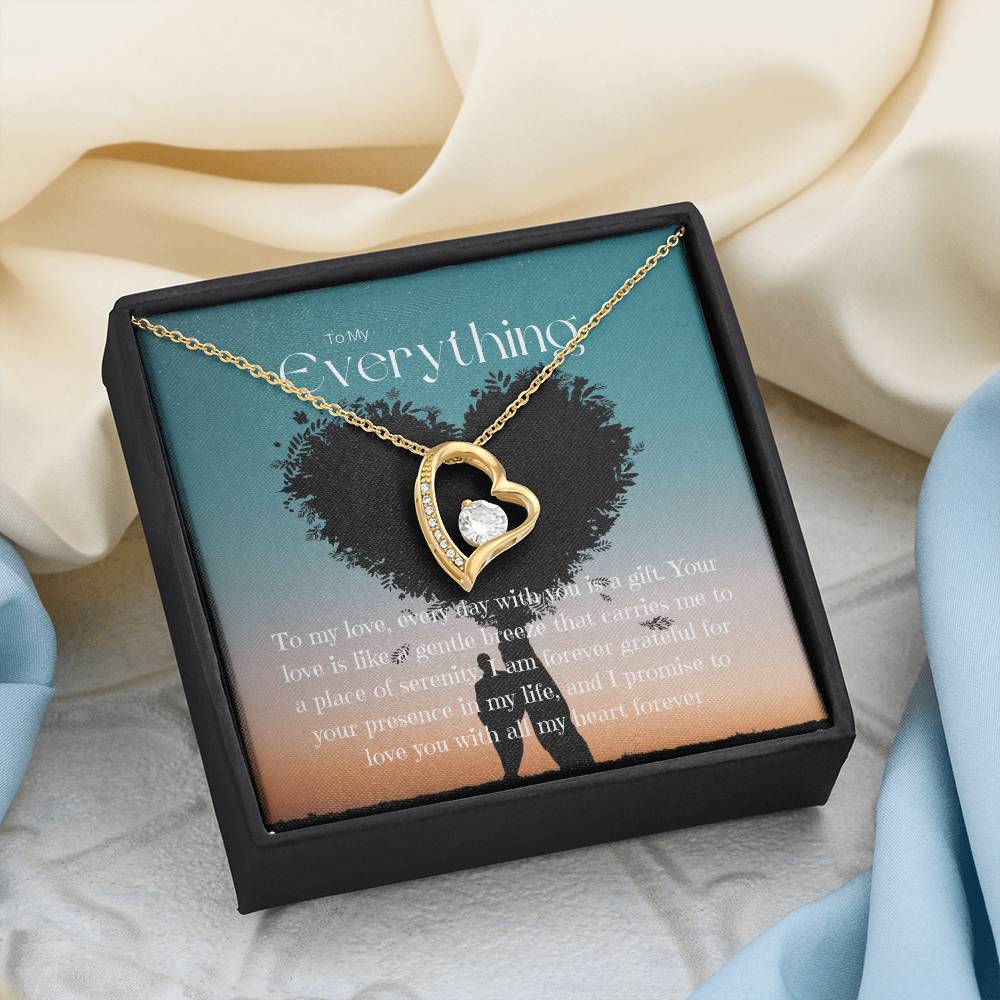 To My Everything | Eternal Connection Necklace: Forever Love Pendant for Her ⌛️💖🔗