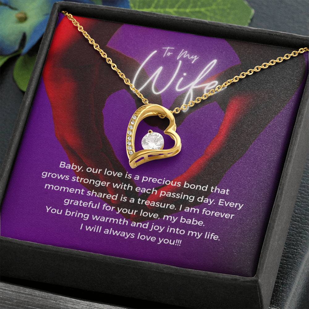 To My Wife | Timeless Charm Necklace: Forever Love Pendant for Her 💕🕊️💍