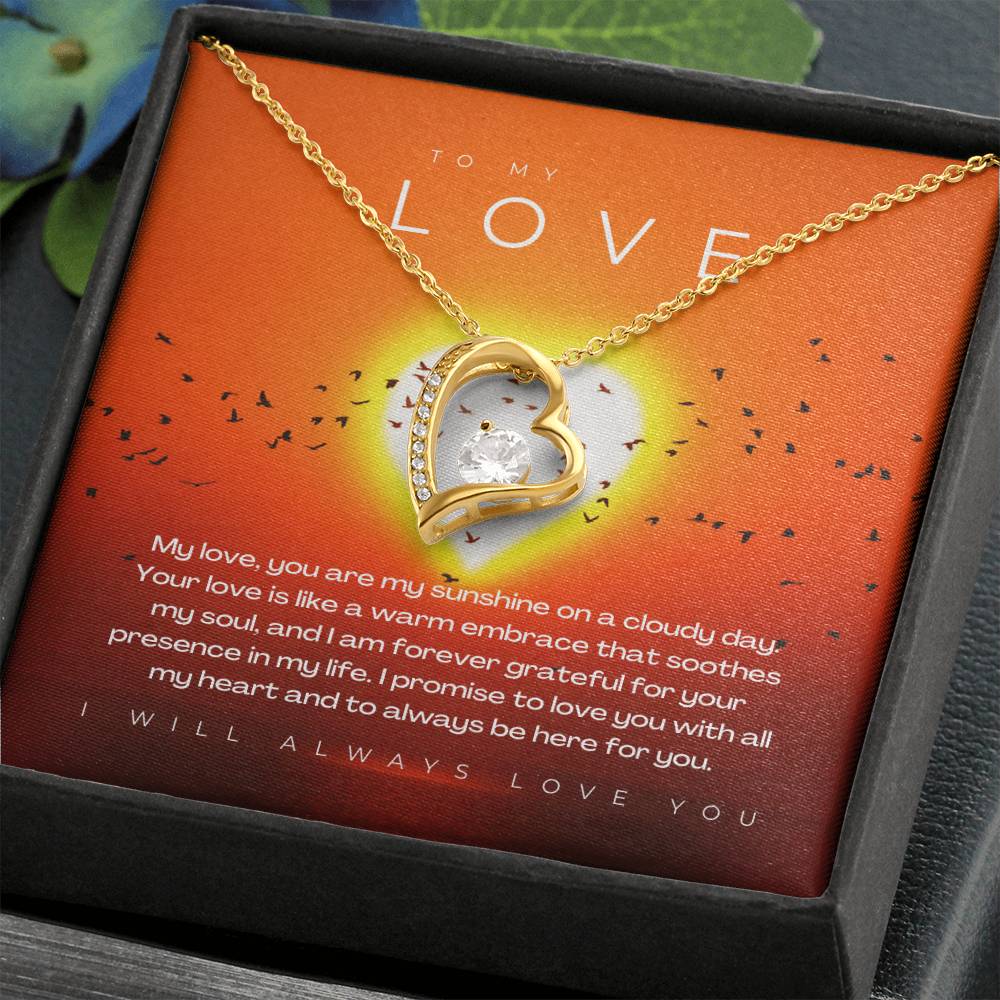 To My Love | Brilliant Affection Necklace: Radiant Forever Love Pendant  💞💍✨