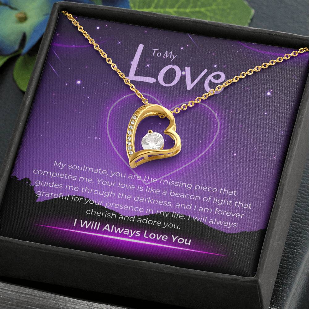 To My Love | Timeless Heart Pendant Necklace: Enduring Symbol of Love  💖🔁🌟