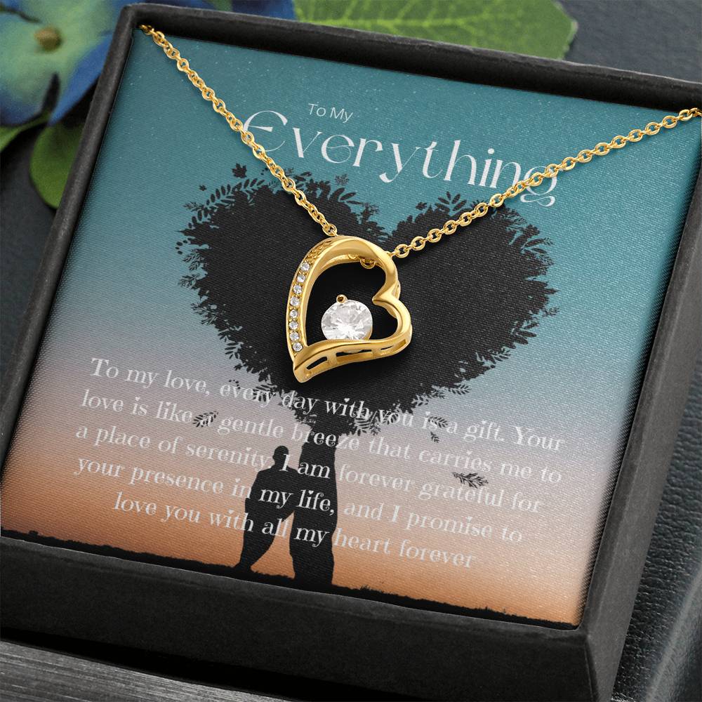 To My Everything | Eternal Connection Necklace: Forever Love Pendant for Her ⌛️💖🔗