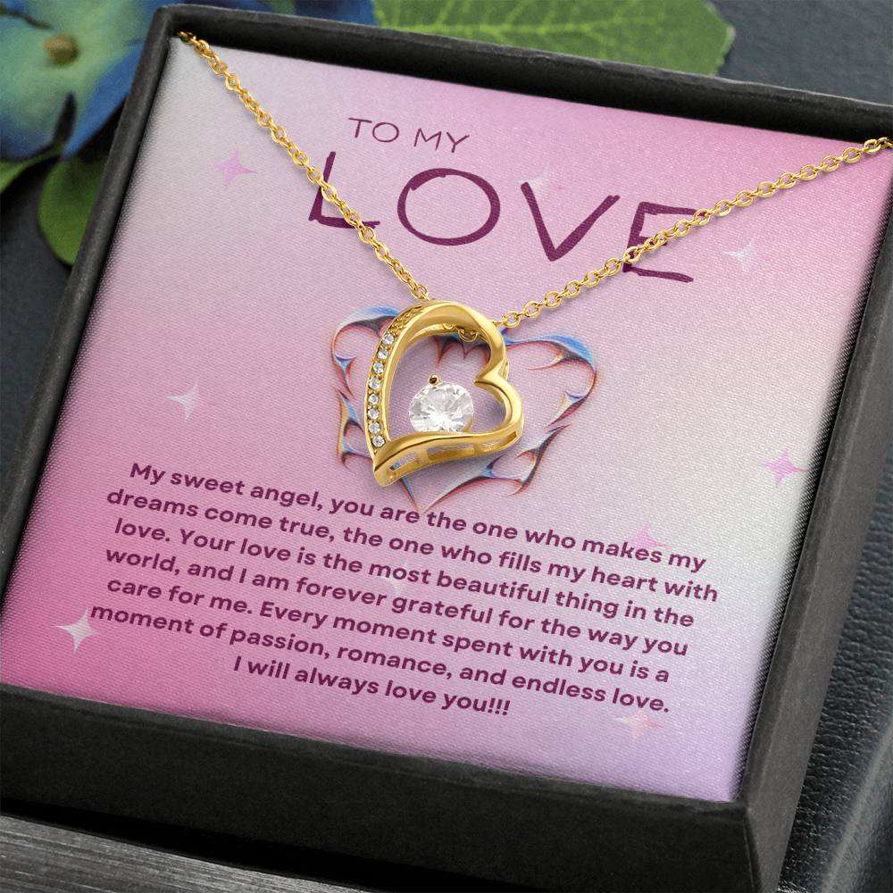 To My Love | Ethereal Affection Necklace: Forever Love Pendant for Her 💓🌠💍