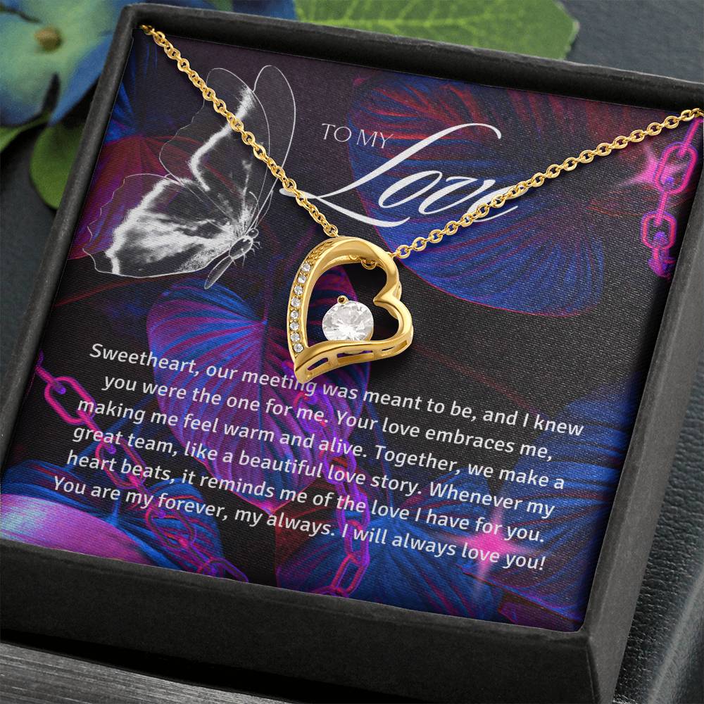 To My Love |  Infinite Devotion Pendant Necklace: Forever Love and Bond 💓🏮⛓️