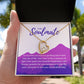 To My Soulmate | Eternal Connection Necklace: Forever Love Pendant for Her ⌛️💖🔗
